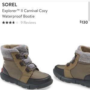Sorel explorer II carnival felt waterproof size 7
